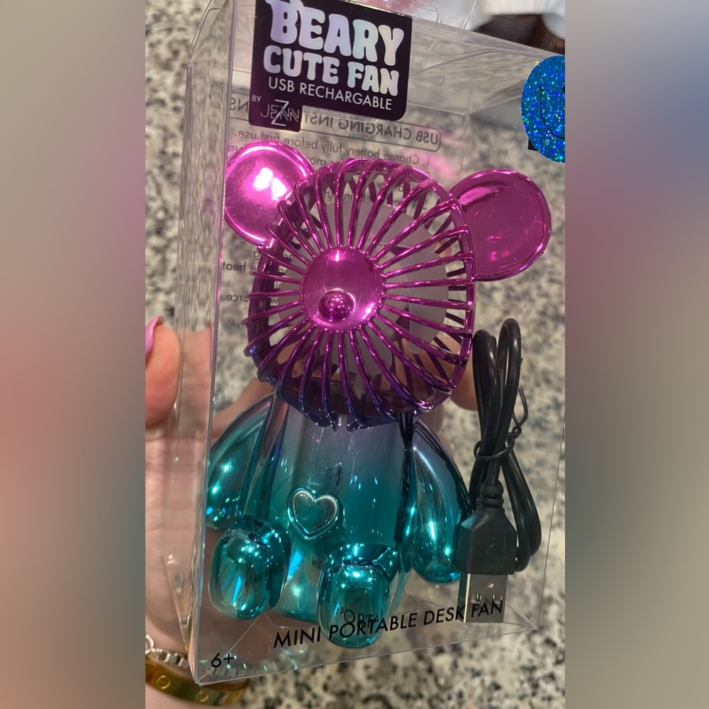 Ombré Teddy Bear Fan Mini - Picture 6 of 6